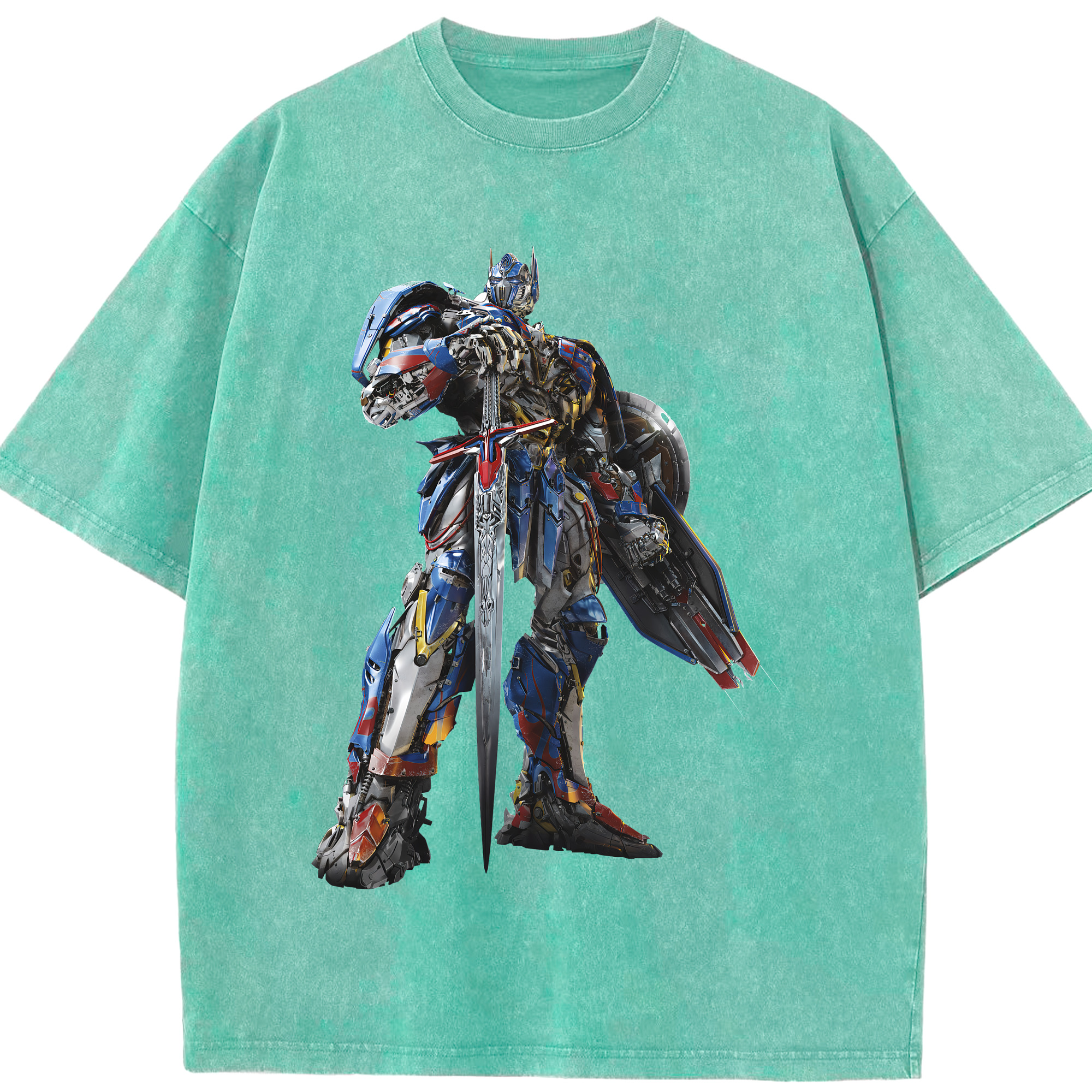 （画像用） Transformers トランスフォーマー 綿100% ヴィンテージ風 半袖Tシャツ（フロントプリント）